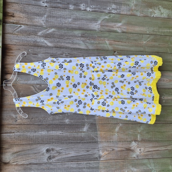 Vintage Floral Sleeveless Summer Dress Size Large Or Xl. - Picture 5 of 17